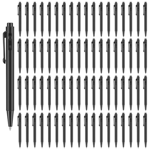 Bulk 72 Mini-Kugelschreiber, einziehbar, 0,7 mm feine Spitze, schwarze Tinte, tragbar und leicht, mit Stiftclip Bulk 72 Mini-Kugelschreiber, einziehbar, 0,7 mm feine Spitze, schwarze Tinte, tragbar und leicht, mit Stiftclip von Generic