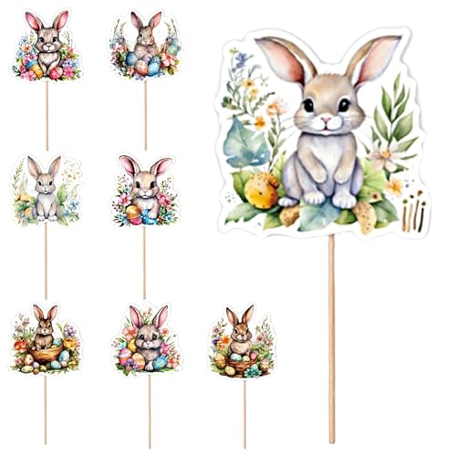 Bunny Rabbit Cupcake Topper Bunny Cupcake Picks Buntes niedliches Kaninchen 8 Styles Picks | Kuchendekorationen, Osterparty Cupcake Topper für Babyparty -Partyzubehör Bunny Rabbit Cupcake Topper Bunny Cupcake Picks Buntes niedliches Kaninchen 8 Styles Picks | Kuchendekorationen, Osterparty Cupcake Topper für Babyparty -Partyzubehör von Generic