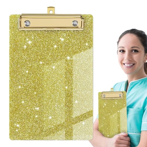 Bunte Briefbeschwerer, glitzernde Briefbeschwerer, Glitzer-Ordner-Clips, leichte bunte Briefbeschwerer in Standardbriefgröße mit niedrigem Profil mit Metallclip für l von Generic