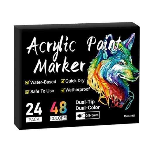 Bunte Filzstifte – Malmarker-Set für Künstler, kreatives Graffiti-Stift-Set mit doppeltem Kopf, schnell trocknendes Malmarker-Set zum Malen Bunte Filzstifte – Malmarker-Set für Künstler, kreatives Graffiti-Stift-Set mit doppeltem Kopf, schnell trocknendes Malmarker-Set zum Malen von Generic