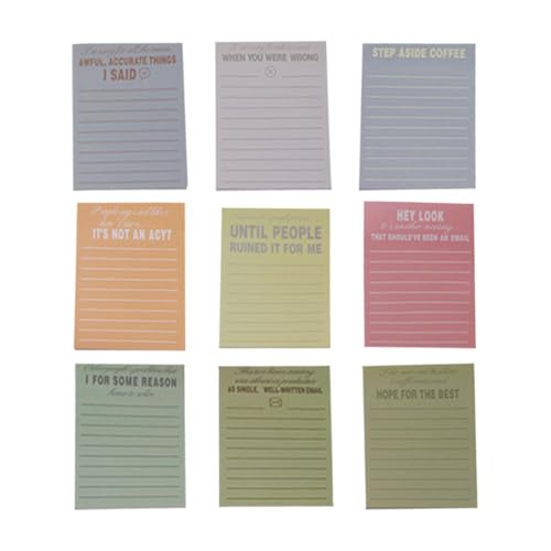 Bunte Haftnotizen Set - Niedliche selbstklebende Haftnotizen, linierte Haftnotizen | Praktisches Haftnotizen Set mit 270 Blatt, ästhetisch zum Notieren und Organisieren Bunte Haftnotizen Set - Niedliche selbstklebende Haftnotizen, linierte Haftnotizen | Praktisches Haftnotizen Set mit 270 Blatt, ästhetisch zum Notieren und Organisieren von Generic