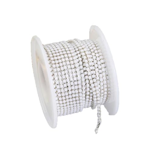 Bunte Strassverzierung, Goldkette, Bekleidung, Strassband für DIY-Zubehör, 2 mm/3 mm, 1020 SS12 (3 mm), 9,1 m von Generic