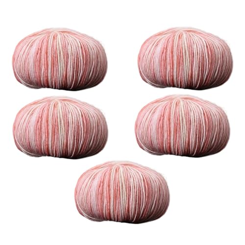 Buntes Garn – Farbverlaufs-Baumwollgarn-Knäuel – weiches, buntes Garn zum Stricken und Häkeln, 5 x handgefärbtes Garn für Pullover, Schal, Schal Buntes Garn – Farbverlaufs-Baumwollgarn-Knäuel – weiches, buntes Garn zum Stricken und Häkeln, 5 x handgefärbtes Garn für Pullover, Schal, Schal von Generic
