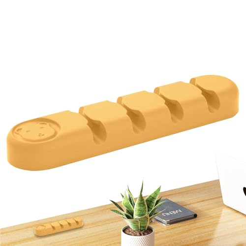 Burener Kabelclips aus Silikon mit vier Löchern für den Schreibtisch | Wandkabelmanagement für Nachttisch, elektrische Kabelhalter für Adapter Burener Kabelclips aus Silikon mit vier Löchern für den Schreibtisch | Wandkabelmanagement für Nachttisch, elektrische Kabelhalter für Adapter von Generic