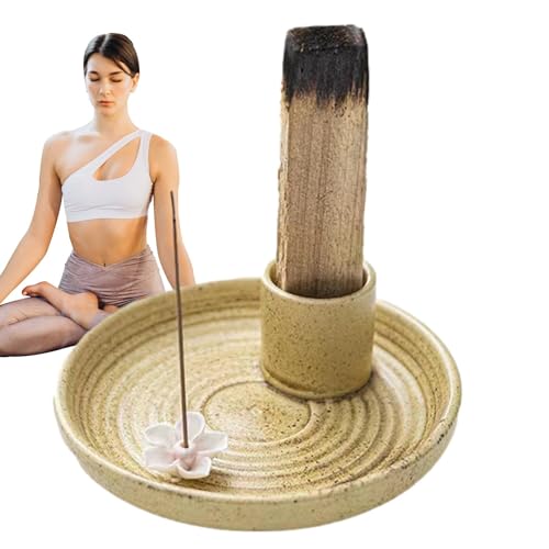 Burning Saage Bogenhalter – Keramik-Räuchergefäß, Weihrauchbrenner | Dekoration zu Hause Saage Smudging Sticker, Brennständer wiederverwendbar von Generic
