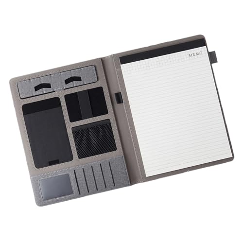 Business-Ordner-Organizer, Notizbuch von Business-Ordnern | Konferenzheft, Business-Meeting, A4-Ordner | Tablet-Halter für Handy, Dokumentenhalter für Dokumente für Inte von Generic