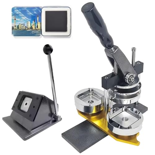 Button Maker Maschine, Fotomagnet Maschine, DIY Kühlschrankmagnete Pin Maker Maschine, mit 100 Sätzen von Verbrauchsmaterial + Papierschneidemaschine, Button Button Maker Button Maker Maschine, Fotomagnet Maschine, DIY Kühlschrankmagnete Pin Maker Maschine, mit 100 Sätzen von Verbrauchsmaterial + Papierschneidemaschine, Button Button Maker von Generic