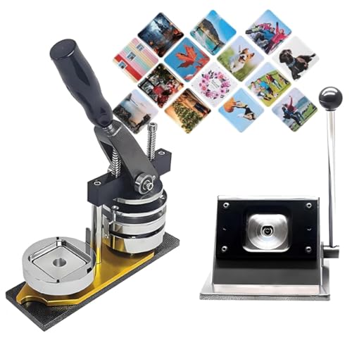 Button Maker Maschine, Fotomagnet Maschine, Professionelle DIY Kühlschrankmagnete Pin Maker Maschine aus Metall, mit 100 Verbrauchsmaterialsätzen + Papierschneidemaschine, Button Button Make Button Maker Maschine, Fotomagnet Maschine, Professionelle DIY Kühlschrankmagnete Pin Maker Maschine aus Metall, mit 100 Verbrauchsmaterialsätzen + Papierschneidemaschine, Button Button Make von Generic