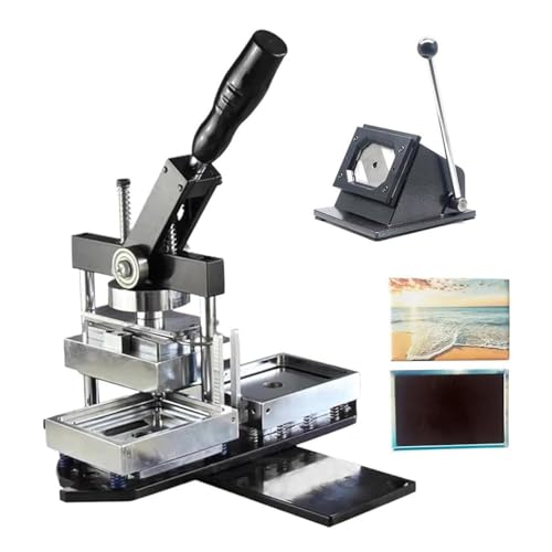 Button-Maker-Maschine, Kühlschrankmagnet-Button-Maker-Maschine, 80 x 53 mm/90 x 65 mm, Kühlschrankmagnet-Button-Button-Maker + Papierschneider + 100-teilige Komponente, DIY-Kühlschrank-Fotom Button-Maker-Maschine, Kühlschrankmagnet-Button-Maker-Maschine, 80 x 53 mm/90 x 65 mm, Kühlschrankmagnet-Button-Button-Maker + Papierschneider + 100-teilige Komponente, DIY-Kühlschrank-Fotom von Generic