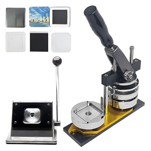Button-Maker-Maschine, Mini-Kühlschrankmagnet-Maschine mit Papierschneider – 50 mm DIY-Button-Maker-Set, enthält 100 Komponenten für Fotomagnete Button-Maker-Maschine, Mini-Kühlschrankmagnet-Maschine mit Papierschneider – 50 mm DIY-Button-Maker-Set, enthält 100 Komponenten für Fotomagnete von Generic
