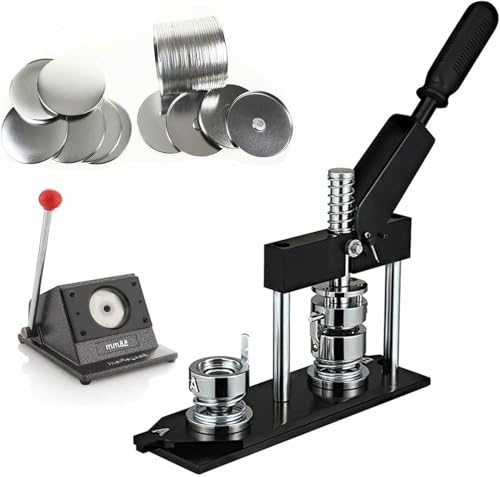 Button-Presse, Button-Presse, DIY-Set zur Herstellung runder Anstecknadeln, Button-Presse mit 100 Button-Teilen Button-Presse, Button-Presse, DIY-Set zur Herstellung runder Anstecknadeln, Button-Presse mit 100 Button-Teilen von Generic