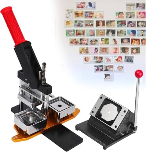 Buttonmaschine, 2,1 x 3,2 Zoll Magnet-Maschinen-Kit, 53 x 80 mm DIY-Foto-Kühlschrankmagnet-Maschine mit 1000 Verbrauchsmaterialien, Buttonmaschine in mehreren Größen, Maker + Messer + (Acryl Buttonmaschine, 2,1 x 3,2 Zoll Magnet-Maschinen-Kit, 53 x 80 mm DIY-Foto-Kühlschrankmagnet-Maschine mit 1000 Verbrauchsmaterialien, Buttonmaschine in mehreren Größen, Maker + Messer + (Acryl von Generic