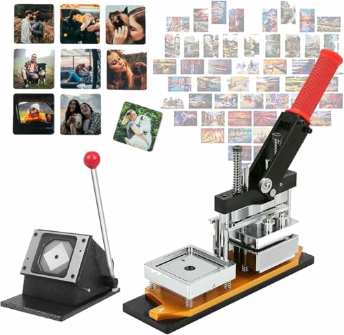 Buttonmaschine, 2,6 x 3,5 Zoll Magnet-Maschinen-Kit, 65 x 90 mm DIY-Foto-Kühlschrankmagnet-Maschine mit 1000 Verbrauchsmaterialien, Buttonmaschine in mehreren Größen Buttonmaschine, 2,6 x 3,5 Zoll Magnet-Maschinen-Kit, 65 x 90 mm DIY-Foto-Kühlschrankmagnet-Maschine mit 1000 Verbrauchsmaterialien, Buttonmaschine in mehreren Größen von Generic