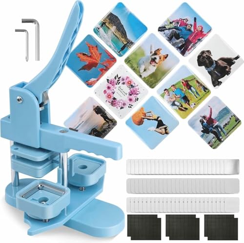 Buttonmaschine, 50-mm-Kühlschrankmagnet-Maschine – Buttonmaschine mit 100 Magnet-Zubehörsets, selbstgemachten Magneten und Buttons Buttonmaschine, 50-mm-Kühlschrankmagnet-Maschine – Buttonmaschine mit 100 Magnet-Zubehörsets, selbstgemachten Magneten und Buttons von Generic