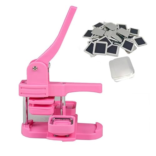 Buttonmaschine, 50 x 50 mm/2 x 2 Zoll, Maschine zur Herstellung von quadratischen Buttons, Maschine zur Herstellung von Kühlschrankaufklebern, DIY-Button-Pressmaschine mit 100 Kühlschrankmag Buttonmaschine, 50 x 50 mm/2 x 2 Zoll, Maschine zur Herstellung von quadratischen Buttons, Maschine zur Herstellung von Kühlschrankaufklebern, DIY-Button-Pressmaschine mit 100 Kühlschrankmag von Generic