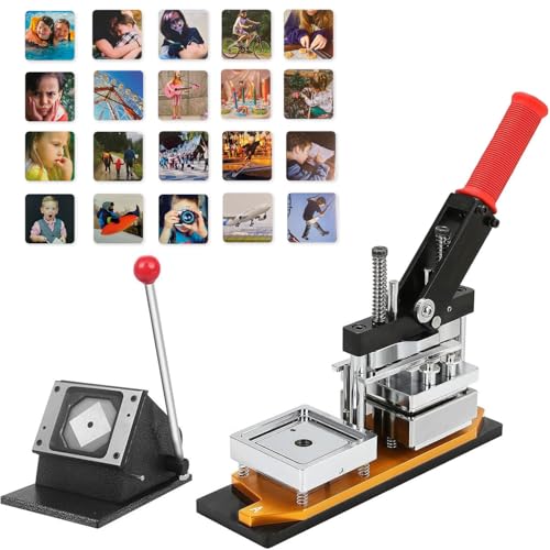 Buttonmaschine, 50 x 50 mm/2 x 2 Zoll Pin Maker, DIY Kühlschrankmagnet Maker Kit, Fotomagnetmaschine, Kühlschrankmagnet-Maschine Maker, mit 1 Papierschneider + 1000 Sets Verbrauchsmaterial, Buttonmaschine, 50 x 50 mm/2 x 2 Zoll Pin Maker, DIY Kühlschrankmagnet Maker Kit, Fotomagnetmaschine, Kühlschrankmagnet-Maschine Maker, mit 1 Papierschneider + 1000 Sets Verbrauchsmaterial, von Generic