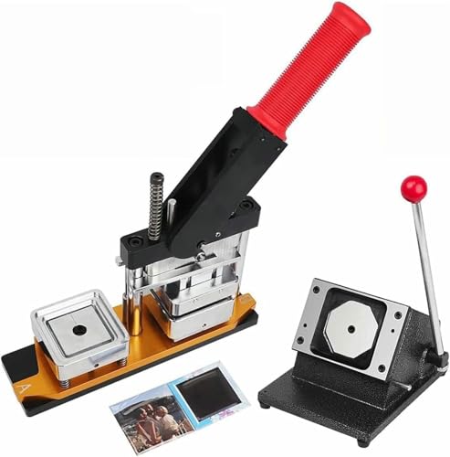 Buttonmaschine, 50 x 50 mm/2 x 2 Zoll quadratisches Magnetmaschinen-Set, 50 x 50 mm DIY-Foto-Kühlschrankmagnetmaschine mit 1000 Verbrauchsmaterialien, Buttonmaschine Buttonmaschine, 50 x 50 mm/2 x 2 Zoll quadratisches Magnetmaschinen-Set, 50 x 50 mm DIY-Foto-Kühlschrankmagnetmaschine mit 1000 Verbrauchsmaterialien, Buttonmaschine von Generic