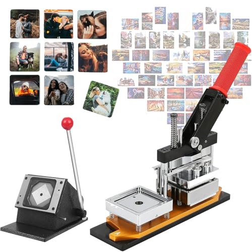 Buttonmaschine, 53 x 80 mm/2,1 x 3,2 Zoll, Magnet-Buttonmaschine, Buttonmaschine, DIY-Fotomagnet-Buttonmaschine + Papierschneider + 1000-teiliges Material für die DIY-Buttonherstellung, Butt Buttonmaschine, 53 x 80 mm/2,1 x 3,2 Zoll, Magnet-Buttonmaschine, Buttonmaschine, DIY-Fotomagnet-Buttonmaschine + Papierschneider + 1000-teiliges Material für die DIY-Buttonherstellung, Butt von Generic
