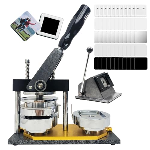 Buttonmaschine, Buttonmaschine, Buttonpresse, mit Papierschneider, 100-teiliges Bauteil, zum Dekorieren des Kühlschranks und überall Buttonmaschine, Buttonmaschine, Buttonpresse, mit Papierschneider, 100-teiliges Bauteil, zum Dekorieren des Kühlschranks und überall von Generic