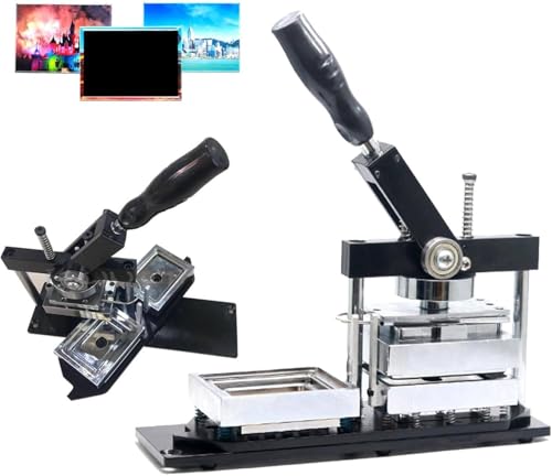 Buttonmaschine, DIY-Kühlschrankmagnet-Herstellungsmaschine, Fotomagnetmaschine, DIY-Button-Maker-Kit – rechteckiges Kühlschrankmagnet-Set mit Buttonmaschine, Papierschneider und 100 Komponen Buttonmaschine, DIY-Kühlschrankmagnet-Herstellungsmaschine, Fotomagnetmaschine, DIY-Button-Maker-Kit – rechteckiges Kühlschrankmagnet-Set mit Buttonmaschine, Papierschneider und 100 Komponen von Generic