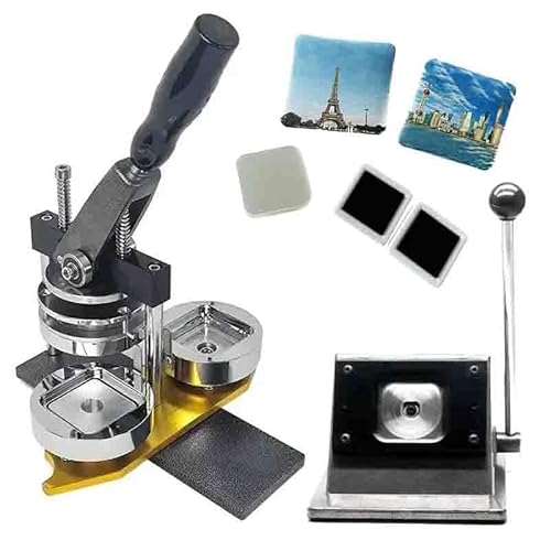 Buttonmaschine, DIY-Set zum Erstellen von Button-Ansteckern mit Kühlschrankmagneten – Enthält 100 Magnetbuttons und eine benutzerfreundliche Pressmaschine – Perfekt für Bastelprojekte von Ki Buttonmaschine, DIY-Set zum Erstellen von Button-Ansteckern mit Kühlschrankmagneten – Enthält 100 Magnetbuttons und eine benutzerfreundliche Pressmaschine – Perfekt für Bastelprojekte von Ki von Generic