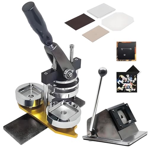 Buttonmaschine, Fotomagnetmaschine, quadratische Buttonpresse, 50 x 50 mm Kühlschrankmagnet-Button ... Buttonmaschine, Fotomagnetmaschine, quadratische Buttonpresse, 50 x 50 mm Kühlschrankmagnet-Button ... von Generic