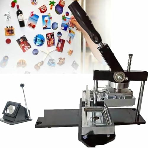 Buttonmaschine, Kühlschrankmagnet-Herstellungsmaschine, Fotomagnet-Herstellungsmaschine, Button-Herstellungsset - Rechteckiger Kühlschrankmagnetsatz mit Buttonmaschine, 53 x 80 mm Buttonmaschine, Kühlschrankmagnet-Herstellungsmaschine, Fotomagnet-Herstellungsmaschine, Button-Herstellungsset - Rechteckiger Kühlschrankmagnetsatz mit Buttonmaschine, 53 x 80 mm von Generic