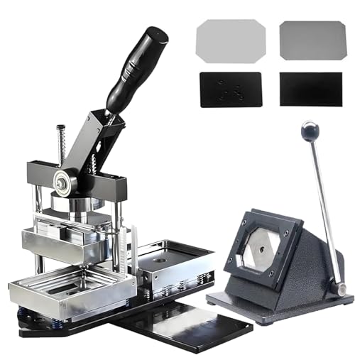 Buttonmaschine, Kühlschrankmagnet-Knopf-Maschinen-Set, Kühlschrank-Fotomagnet-Presse, 1 Pressmaschine + 1 Papierschneider + 100 Verbrauchsmaterial-Sets, 90 x 65 mm Maschine Buttonmaschine, Kühlschrankmagnet-Knopf-Maschinen-Set, Kühlschrank-Fotomagnet-Presse, 1 Pressmaschine + 1 Papierschneider + 100 Verbrauchsmaterial-Sets, 90 x 65 mm Maschine von Generic