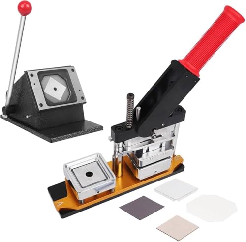 Buttonmaschine, Magnetpresse, quadratisch, 63,5 x 63,5 mm, 2,5 x 2,5 Zoll, Pin-Maschine, quadratische Buttonmaschine, DIY-Kühlschrankmagnete, 1000 Verbrauchsmaterialien und Papierschneider, Buttonmaschine, Magnetpresse, quadratisch, 63,5 x 63,5 mm, 2,5 x 2,5 Zoll, Pin-Maschine, quadratische Buttonmaschine, DIY-Kühlschrankmagnete, 1000 Verbrauchsmaterialien und Papierschneider, von Generic