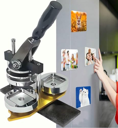Buttonmaschine, Maschine mit rechteckigen Magneten für den Kühlschrank, Make-up-Maschine mit quadratischen Magneten für den Kühlschrank, Magnetmaschine Buttonmaschine, Maschine mit rechteckigen Magneten für den Kühlschrank, Make-up-Maschine mit quadratischen Magneten für den Kühlschrank, Magnetmaschine von Generic