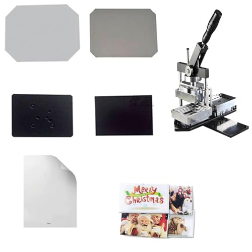 Buttonmaschine, Maschine zur Herstellung rechteckiger Kühlschrankmagnete, Maschine zur Herstellung von Fotomagneten + 1 Papierschneider + 100 Verbrauchsmaterialien für Event-Souvenirs, 1000 Buttonmaschine, Maschine zur Herstellung rechteckiger Kühlschrankmagnete, Maschine zur Herstellung von Fotomagneten + 1 Papierschneider + 100 Verbrauchsmaterialien für Event-Souvenirs, 1000 von Generic