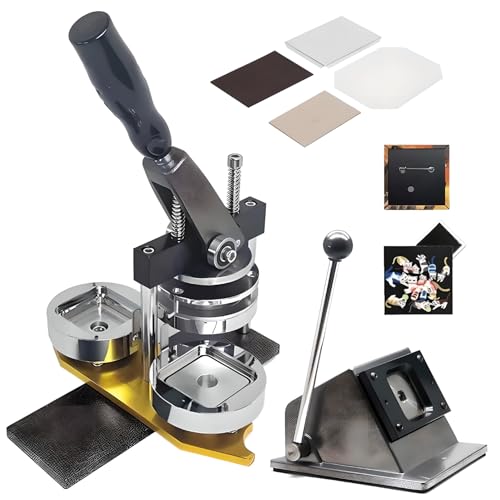 Buttonmaschine, quadratisch, 50 mm, 100er-Set, DIY-Foto-Bild-Buttons, Zubehör für Kunsthandwerk, Team-Buttons und Geschenke, perfekt für DIY-Projekte und kreative Aktivitäten Buttonmaschine, quadratisch, 50 mm, 100er-Set, DIY-Foto-Bild-Buttons, Zubehör für Kunsthandwerk, Team-Buttons und Geschenke, perfekt für DIY-Projekte und kreative Aktivitäten von Generic