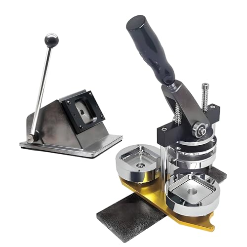 Buttonmaschine, quadratische Fotomagnetmaschine, 50 x 50 mm DIY-Kit zur Herstellung quadratischer Kühlschrankmagnete, einschließlich Maschine und 100-teiligen Materialien, zur Verwendung in Buttonmaschine, quadratische Fotomagnetmaschine, 50 x 50 mm DIY-Kit zur Herstellung quadratischer Kühlschrankmagnete, einschließlich Maschine und 100-teiligen Materialien, zur Verwendung in von Generic