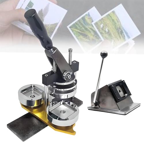 Buttonmaschine, quadratischer Kühlschrankmagnet-Button zum Selbermachen, quadratische Magnetmaschine, 5 cm ABS-Leichtmagnetmaschine mit 100 Verbrauchsmaterialsätzen Buttonmaschine, quadratischer Kühlschrankmagnet-Button zum Selbermachen, quadratische Magnetmaschine, 5 cm ABS-Leichtmagnetmaschine mit 100 Verbrauchsmaterialsätzen von Generic