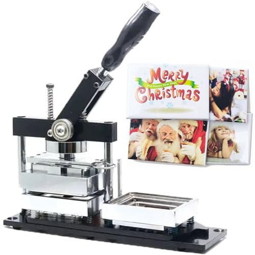 Buttonmaschine, rechteckige Kühlschrankmagnete, 8,9 x 6,3 cm, 90 x 65 mm, DIY-Fotomagnet-Pressmaschine + Papierschneider + 100 Materialien Buttonmaschine, rechteckige Kühlschrankmagnete, 8,9 x 6,3 cm, 90 x 65 mm, DIY-Fotomagnet-Pressmaschine + Papierschneider + 100 Materialien von Generic