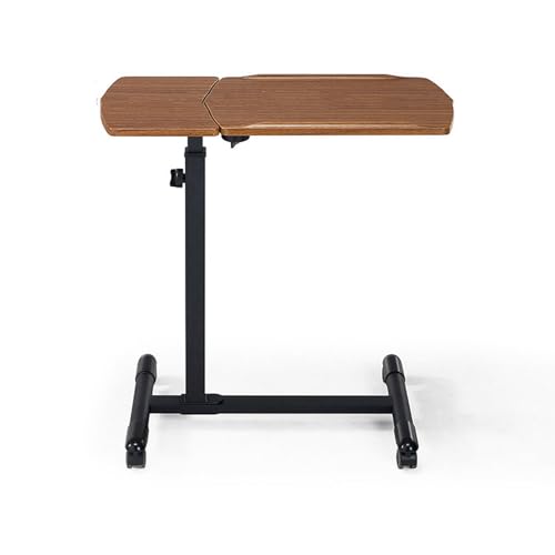 C-förmiger Beistelltisch mit Verstellbarer Höhe und Rädern, kleine Nachttische für kleine Räume mit kippbarem Zeichenbrett, beweglicher Schreibtisch für Wohnzimmer und Schlafzimmer C-förmiger Beistelltisch mit Verstellbarer Höhe und Rädern, kleine Nachttische für kleine Räume mit kippbarem Zeichenbrett, beweglicher Schreibtisch für Wohnzimmer und Schlafzimmer von Generic
