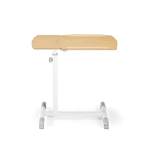 C-förmiger Beistelltisch mit Verstellbarer Höhe und Rädern, kleine Nachttische für kleine Räume mit kippbarem Zeichenbrett, beweglicher Schreibtisch für Wohnzimmer und Schlafzimmer C-förmiger Beistelltisch mit Verstellbarer Höhe und Rädern, kleine Nachttische für kleine Räume mit kippbarem Zeichenbrett, beweglicher Schreibtisch für Wohnzimmer und Schlafzimmer von Generic