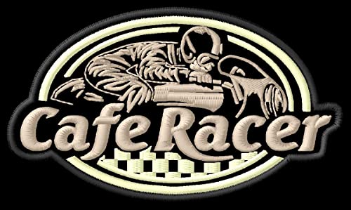 Cafe Racer Oval Patch Aufnäher parche Bordado brodé patche écusson Toppa ricamata von Generic