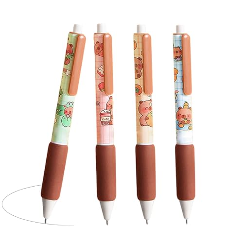 Capybara Gelschreiber - Capybara Kugelschreiber, einziehbarer schwarzer Stift Capybara | löschbare Gelstifte mit 4 Paketen, Capybara Schreibwaren-Set mit regelmäßigem Schreiben, Signaturstift po Capybara Gelschreiber - Capybara Kugelschreiber, einziehbarer schwarzer Stift Capybara | löschbare Gelstifte mit 4 Paketen, Capybara Schreibwaren-Set mit regelmäßigem Schreiben, Signaturstift po von Generic