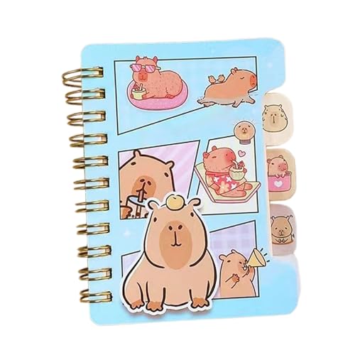 Capybara-Spiralbuch – Tragbares Capybara-Konto, Buch-Notizbuch Mit Spiralbindung | Spiraljournal Für Notizen Und Ideen, Kreative Notizbücher, Notizblock, Schreibwaren Für Kinder, Niedliche Schulmateri von Generic