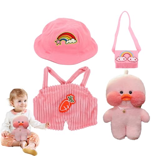 Cartoon Animal Puppe Kleidung - Niedliche Plüsch-Kleiderschrankstücke, Mini-Kleidungsstück Zubehör-Kollektion | Mix-and-Match Apparel Pack mit dekorativen Ente Spielzeug-Optionen, Spielzeit Kleidung Cartoon Animal Puppe Kleidung - Niedliche Plüsch-Kleiderschrankstücke, Mini-Kleidungsstück Zubehör-Kollektion | Mix-and-Match Apparel Pack mit dekorativen Ente Spielzeug-Optionen, Spielzeit Kleidung von Generic
