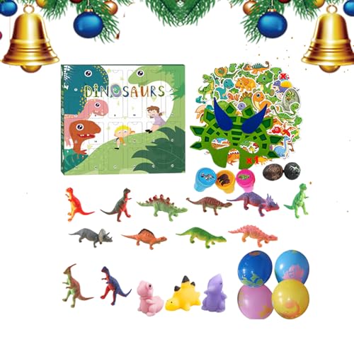 Cartoon Dinosaurier Countdown Box - 24 -Tage -Kalender, realistische Tierfiguren | TolWeihnachts -Countdown -Dinosauriergeschenk für Kinder, Teenager, Dinosaurierliebhaber, in Pappschachtel versan Cartoon Dinosaurier Countdown Box - 24 -Tage -Kalender, realistische Tierfiguren | TolWeihnachts -Countdown -Dinosauriergeschenk für Kinder, Teenager, Dinosaurierliebhaber, in Pappschachtel versan von Generic