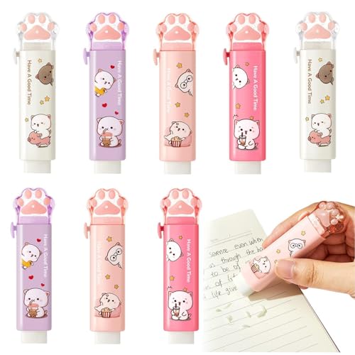Cat Paw Radiergummi, Cat Paw Radierer - 8X Gummi Push-Pull Radiergummi - Schreibwaren Lieferungen, niedlicher Gummi für Kinder, niedliche Radiergummis zum Schreiben von Zeichnungen Cat Paw Radiergummi, Cat Paw Radierer - 8X Gummi Push-Pull Radiergummi - Schreibwaren Lieferungen, niedlicher Gummi für Kinder, niedliche Radiergummis zum Schreiben von Zeichnungen von Generic