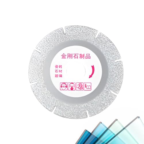 Ceramic Slicer Glass Slicer Disc | Glasschneider Scheibe für Eckmühle | Multifunktionales Drehwerkzeug Abgeschnittene für Keramik, Fliese, Jade, Weinflasche, Glas, Stein Ceramic Slicer Glass Slicer Disc | Glasschneider Scheibe für Eckmühle | Multifunktionales Drehwerkzeug Abgeschnittene für Keramik, Fliese, Jade, Weinflasche, Glas, Stein von Generic