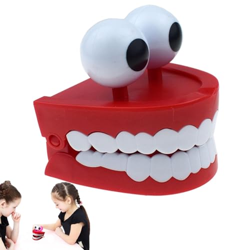 Chatter Teeth Wind Up Toy – Neuheit zum Aufziehen der Zähne mit den Augen | Interaktive Tischdekoration und Geschenk für Erwachsene und perfekt für Partys, Streiche und lustige Momente Chatter Teeth Wind Up Toy – Neuheit zum Aufziehen der Zähne mit den Augen | Interaktive Tischdekoration und Geschenk für Erwachsene und perfekt für Partys, Streiche und lustige Momente von Generic