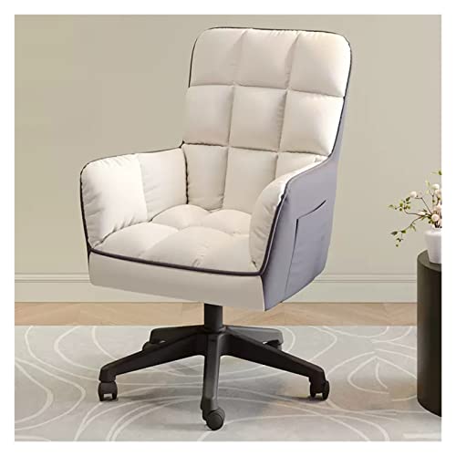 Chefsessel aus Plüschstoff, verstellbares Design mit hoher Rückenlehne und Rädern, bequemer Drehsitz für Büro/Wohnzimmer Chefsessel aus Plüschstoff, verstellbares Design mit hoher Rückenlehne und Rädern, bequemer Drehsitz für Büro/Wohnzimmer von Generic