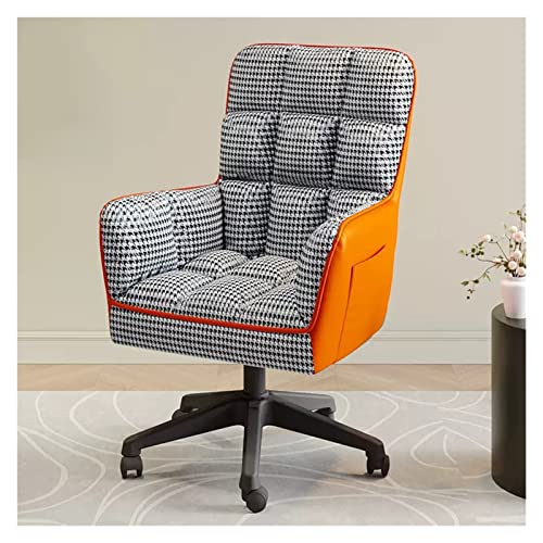 Chefsessel aus Plüschstoff, verstellbares Design mit hoher Rückenlehne und Rädern, bequemer Drehsitz für Büro/Wohnzimmer Chefsessel aus Plüschstoff, verstellbares Design mit hoher Rückenlehne und Rädern, bequemer Drehsitz für Büro/Wohnzimmer von Generic