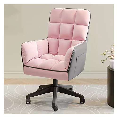 Chefsessel aus Plüschstoff, verstellbares Design mit hoher Rückenlehne und Rädern, bequemer Drehsitz für Büro/Wohnzimmer Chefsessel aus Plüschstoff, verstellbares Design mit hoher Rückenlehne und Rädern, bequemer Drehsitz für Büro/Wohnzimmer von Generic
