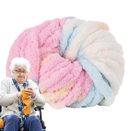 Chenillegarn zum Häkeln, dickes Chenillegarn | weiches Samtgarn, dickes Garn zum Stricken, dickes Garn, weiches Plüschgarn, Nähzubehör für Schals, Schals, Pullover, Hüte, Decken Chenillegarn zum Häkeln, dickes Chenillegarn | weiches Samtgarn, dickes Garn zum Stricken, dickes Garn, weiches Plüschgarn, Nähzubehör für Schals, Schals, Pullover, Hüte, Decken von Generic