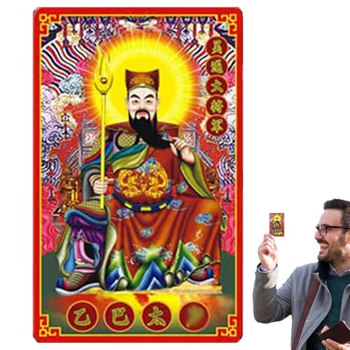 Chinesisches Amulettpapier, chinesisches Amulettpapier 2025 - Amulett-Papierhalter - -Papier, traditionelle Schutzkarten a, Unterstützung des Wohlstands 'Jahr der Schlange von Generic